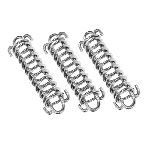 Hohopeti 3 Stück Teiliges Zugfeder Hundeleine aus Edelstahl Stoßdämpfende und Reißfeste Spiralfeder mit Metallverschluss Verstärkte Kontrolle und Beim Wandern Camping und Training Großer von Hohopeti