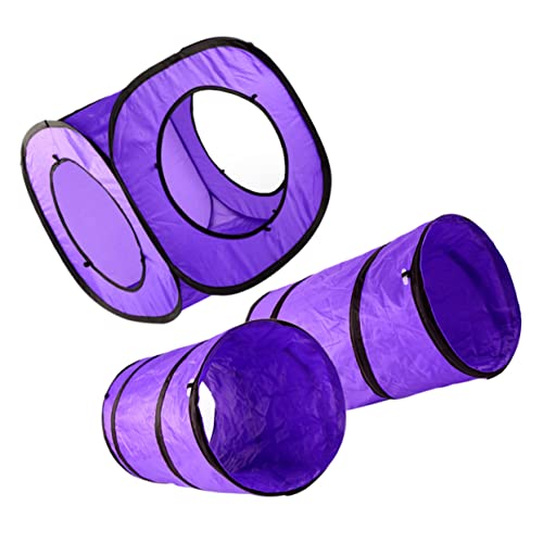 Hohopeti S Katzentunnel-Spielzeug Katzenkanal-Spielzeug-Set reißfester Polyester-Haustiertunnel geräuscharm stabil und faltbar Hohopeti S Katzentunnel-Spielzeug Katzenkanal-Spielzeug-Set reißfester Polyester-Haustiertunnel geräuscharm stabil und faltbar von Hohopeti