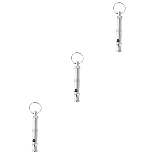 Hohopeti 3Pcs to Tools Pfeife Stopp Zubehör Reflexion Sanfte Löcher Pet Hängende Professionelle Lanyard Pfeifen Hohe Metall Geräuscharme Plattierung Einstellbar Mit Sit Pets Pitch Down von Hohopeti