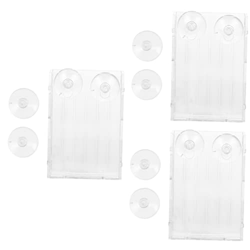 Hohopeti 3 Stücke Platzsparende Acryl Anlage Tassen Mini Aquatische Töpfe Löcher Fisch Tank Dekoration von Hohopeti
