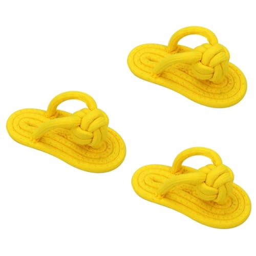 Hohopeti 3stücke Baumwoll-kauspielzeug Für Kleine Und Mittlere Hunde rutschfeste Slippers Für Zahnpflege Und Spielspaß Für Chihuahua Pomeranian Co von Hohopeti