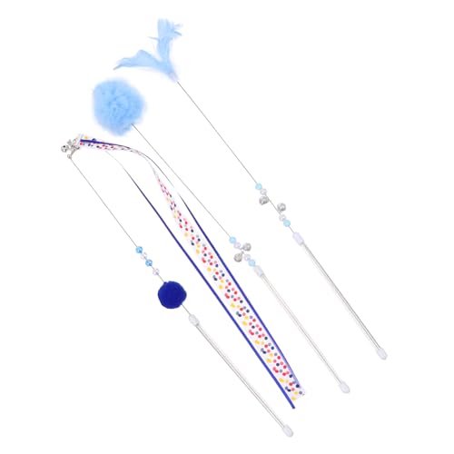 Hohopeti Robuster Kätzchen-Teaser-Stick 3er-Pack Interaktives Katzenspielzeug Katzenspielzeug-Paket Für Die Gesundheit des Haustiers Hohopeti Robuster Kätzchen-Teaser-Stick 3er-Pack Interaktives Katzenspielzeug Katzenspielzeug-Paket Für Die Gesundheit des Haustiers von Hohopeti