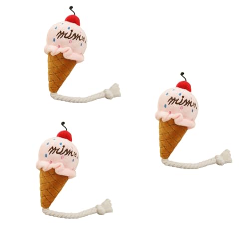 Hohopeti 3stücke Lovely Dog Toy Plüsch-Eiscreme Quietscher Für Hunde Und Katzen Sicheres Kauspielzeug Für Welpen Zur Gesunder Zähne Spielen Hohopeti 3stücke Lovely Dog Toy Plüsch-Eiscreme Quietscher Für Hunde Und Katzen Sicheres Kauspielzeug Für Welpen Zur Gesunder Zähne Spielen von Hohopeti