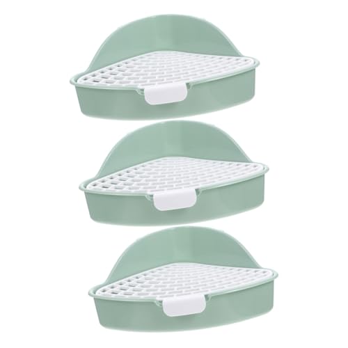 Hohopeti 3er-Box Kaninchentoilette Haustier Kleine Rattentoilette Meerschweinchen-tablett Hamsterbettwäsche Meerschweinchen-Toilette Hasenzubehör Kaninchenstreu Käfig Igel-Toilette Pp Green Hohopeti 3er-Box Kaninchentoilette Haustier Kleine Rattentoilette Meerschweinchen-tablett Hamsterbettwäsche Meerschweinchen-Toilette Hasenzubehör Kaninchenstreu Käfig Igel-Toilette Pp Green von Hohopeti
