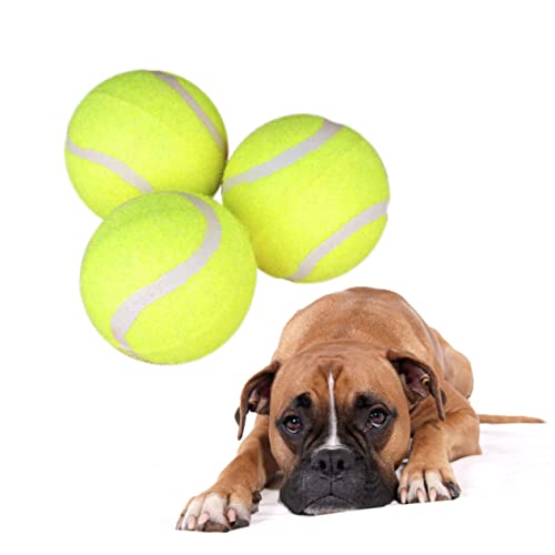 Hohopeti 3er-Pack Tennisbälle Für Hunde Große Kauspielzeuge Für Hunde Zum Zahnen Für Trainingsbedarf Hohopeti 3er-Pack Tennisbälle Für Hunde Große Kauspielzeuge Für Hunde Zum Zahnen Für Trainingsbedarf von Hohopeti