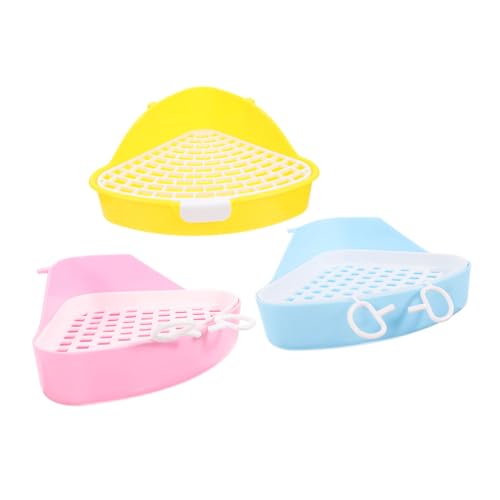 Hohopeti 3 Toilette Trainer Dreieck Tablett Meerschweinchen Chinchilla Katzentoilette Haustier Pfanne für Tier Hohopeti 3 Toilette Trainer Dreieck Tablett Meerschweinchen Chinchilla Katzentoilette Haustier Pfanne für Tier von Hohopeti
