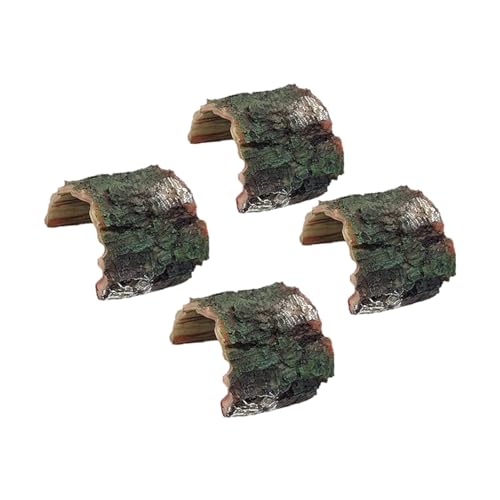 Hohopeti 4 STÜCKE Teiliges Schildkröten sonnendeck aus Robustem Harz mit Strukturierter Kletterrampe Geräumige Ruheplattform für Aquarien Terrarien und Vielfältige Wasser Reptilienbewohner von Hohopeti