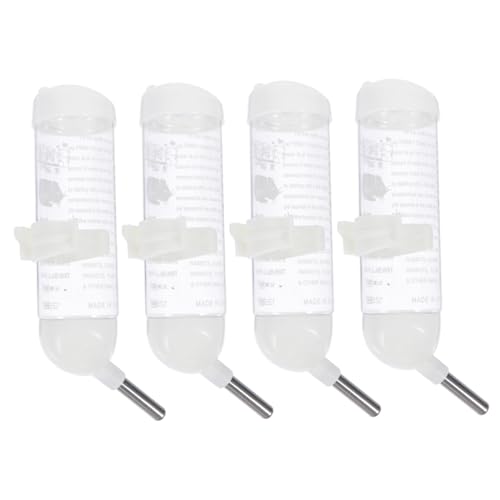 Hohopeti 4 Stück Auslaufsichere Hamster Trinkflasche mit Aufhängung und Leck Kugelventil Transparenter Wasserspender für Kleine Haustiere Wie Meerschweinchen und Hamster Hohopeti 4 Stück Auslaufsichere Hamster Trinkflasche mit Aufhängung und Leck Kugelventil Transparenter Wasserspender für Kleine Haustiere Wie Meerschweinchen und Hamster von Hohopeti
