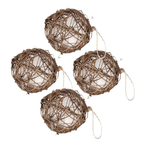 Hohopeti 4 Stück Hängende Nistbälle Outdoor Hummingbird Nesting Balls Sicherer Nistplatz für Gartenvögel Balkon und Innenhof Vogelhaus Zubehör Hohopeti 4 Stück Hängende Nistbälle Outdoor Hummingbird Nesting Balls Sicherer Nistplatz für Gartenvögel Balkon und Innenhof Vogelhaus Zubehör von Hohopeti