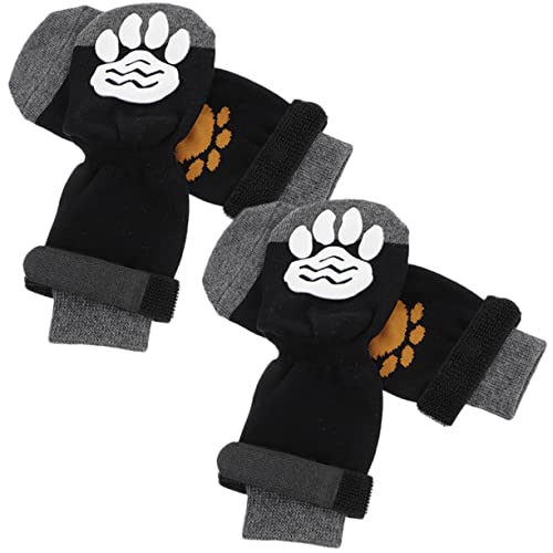 Hohopeti 4-teiliges Hundesocken-Set warme Pfotensocken für Hunde verschleißfest rutschfest atmungsaktiv Welpenschuhe Hohopeti 4-teiliges Hundesocken-Set warme Pfotensocken für Hunde verschleißfest rutschfest atmungsaktiv Welpenschuhe von Hohopeti