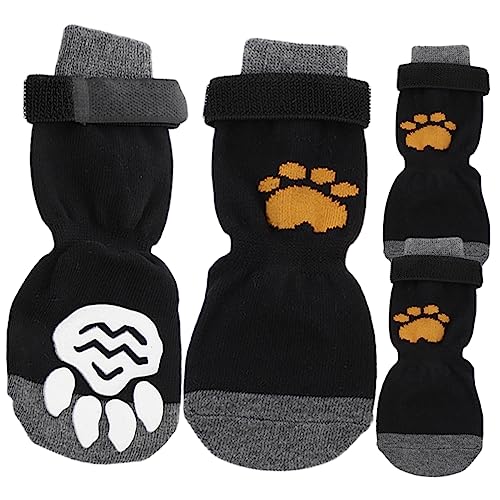 Hohopeti Entzückendes Haustier-socken-Set 4-teilig Baumwolle Für Hunde Verschleißfest Leicht Anzuziehen Hohopeti Entzückendes Haustier-socken-Set 4-teilig Baumwolle Für Hunde Verschleißfest Leicht Anzuziehen von Hohopeti