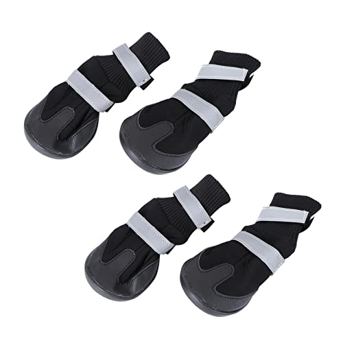 Hohopeti 4 Stücke Haustier Hund Stiefel Schnee-beständig Warme Schuhe Für Mittlere Bis Große Hunde Komfortable S Hohopeti 4 Stücke Haustier Hund Stiefel Schnee-beständig Warme Schuhe Für Mittlere Bis Große Hunde Komfortable S von Hohopeti