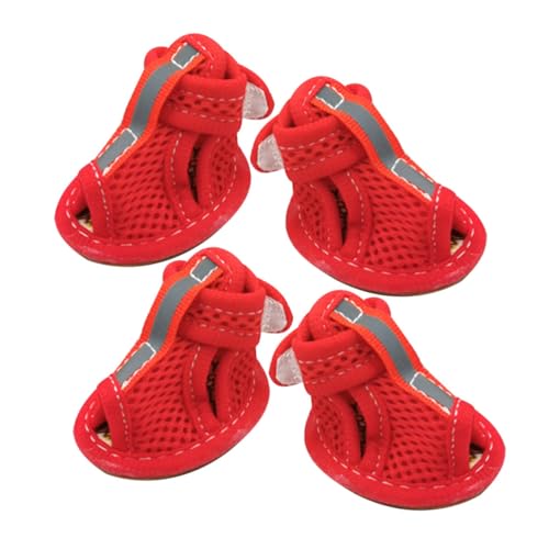 Hohopeti Hundeschuhe 4 Stück Atmungsaktive Und Bequeme Haustierschuhe Für Welpen Und Hunde Hohopeti Hundeschuhe 4 Stück Atmungsaktive Und Bequeme Haustierschuhe Für Welpen Und Hunde von Hohopeti