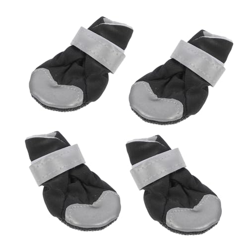 Hohopeti Atmungsaktives Schuhset Für Haustiere 4-teilig Hundeschuhe Reflektierende Streifen Weiche Sohle rutschfest Für Outdoor-aktivitäten Hohopeti Atmungsaktives Schuhset Für Haustiere 4-teilig Hundeschuhe Reflektierende Streifen Weiche Sohle rutschfest Für Outdoor-aktivitäten von Hohopeti