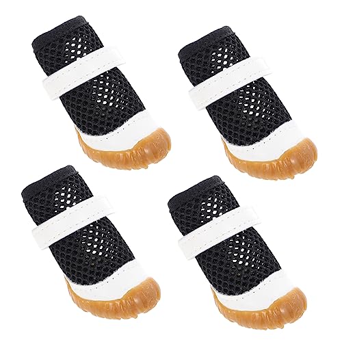 Hohopeti Hundepfotenbezüge 4er-Pack Netz-hundeschuhe Atmungsaktive Welpenstiefel – Schwarz 4 Größen Hohopeti Hundepfotenbezüge 4er-Pack Netz-hundeschuhe Atmungsaktive Welpenstiefel – Schwarz 4 Größen von Hohopeti