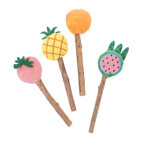 Hohopeti Katzenspielzeug-Set 4-teilig Kätzchenspielzeug Cartoon-Obst Interaktives Katzenspielzeug Kratzfest Zum Knüpfen Hohopeti Katzenspielzeug-Set 4-teilig Kätzchenspielzeug Cartoon-Obst Interaktives Katzenspielzeug Kratzfest Zum Knüpfen von Hohopeti