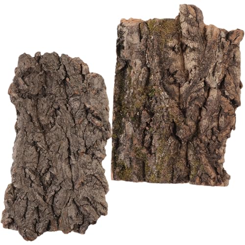 Hohopeti 2sets Terrarium Rinde Reptil Käfig Rinde Haustier Versteckt Hütte Spielen Käfig Landschaft Ornament 2 Stücke * 2 von Hohopeti