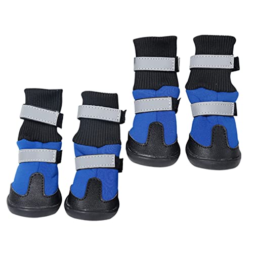Hohopeti Hunde-Schneestiefel 4 Stück Schlauchschuhe Warme Haustierschuhe Bequem Für Hunde Im Freien Hohopeti Hunde-Schneestiefel 4 Stück Schlauchschuhe Warme Haustierschuhe Bequem Für Hunde Im Freien von Hohopeti