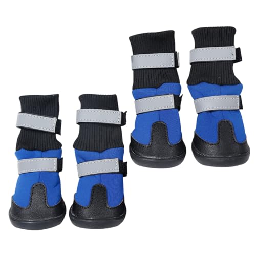 Hohopeti Schneestiefel Für Hunde 4er-Pack Warme Haustierschuhe Hundestiefel Nicht Schneefeste Outdoor-Schuhe Für Große Hunde Hohopeti Schneestiefel Für Hunde 4er-Pack Warme Haustierschuhe Hundestiefel Nicht Schneefeste Outdoor-Schuhe Für Große Hunde von Hohopeti