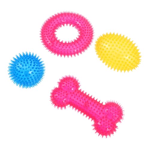 Hohopeti 4 Stück Teiliges Elastische Langlebige Hundespielbälle mit Noppen Geeignet für Welpen und Hunde Aller Fördert Zahnpflege Beißtresistente Kauspielzeuge für Interaktives und Hohopeti 4 Stück Teiliges Elastische Langlebige Hundespielbälle mit Noppen Geeignet für Welpen und Hunde Aller Fördert Zahnpflege Beißtresistente Kauspielzeuge für Interaktives und von Hohopeti