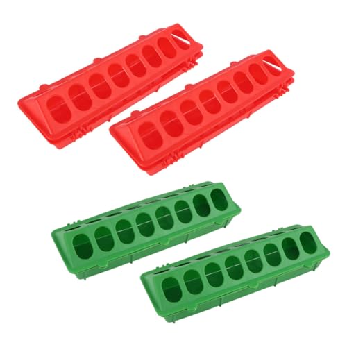 Hohopeti 4 Stück Teiliges Geflügel futtertrog aus Professioneller Haushalts futterspender für Hühner und Tauben Leicht zu Reinigen Langlebig Geeignet für Kleine Vögel und Papageien Hohopeti 4 Stück Teiliges Geflügel futtertrog aus Professioneller Haushalts futterspender für Hühner und Tauben Leicht zu Reinigen Langlebig Geeignet für Kleine Vögel und Papageien von Hohopeti