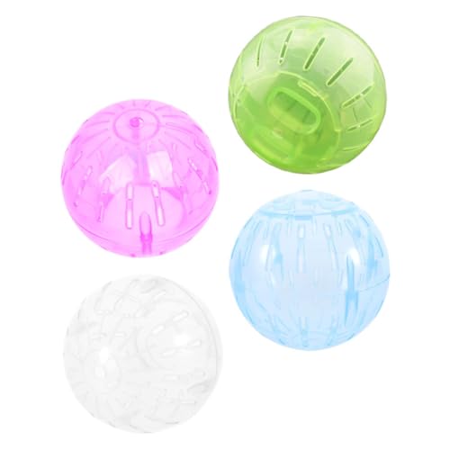 Hohopeti 4 Stück Teiliges Hamsterlaufball - Leiser Mini-laufsportball aus Interaktives Kleintier Beweglicher Hamster und Zwerghamster Tragbar für Innen Außenbereich von Hohopeti