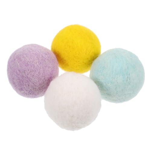 Hohopeti 4 Stück Teiliges Hundespielzeug aus Filz Kleine Welpen Kauspielzeug Interaktiver Glockenball Zahnpflegend Leichtes Wollspielzeug für Hunde Aller Altersgruppen Fördert Intelligenz Hohopeti 4 Stück Teiliges Hundespielzeug aus Filz Kleine Welpen Kauspielzeug Interaktiver Glockenball Zahnpflegend Leichtes Wollspielzeug für Hunde Aller Altersgruppen Fördert Intelligenz von Hohopeti