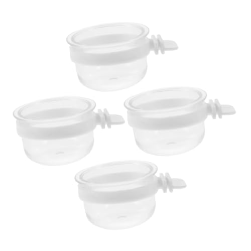 Hohopeti 4 Stück Teiliges Kunststoff Abnehmbar Stabil Montierbar Wiederverwendbar Geeignet für Wellensittiche Papageien Tauben als Futter Wasserschale für Vogelkäfige Hohopeti 4 Stück Teiliges Kunststoff Abnehmbar Stabil Montierbar Wiederverwendbar Geeignet für Wellensittiche Papageien Tauben als Futter Wasserschale für Vogelkäfige von Hohopeti