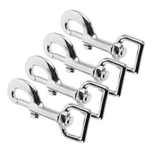 Hohopeti 4 Stück Teiliges Metall Drehhaken für Hundeleinen Robuste Zinklegierung Karabiner mit Drehbarem Verschluss Verhedderungsfreie Sicherheitsclips für Haustier Halsband und Leine Hohopeti 4 Stück Teiliges Metall Drehhaken für Hundeleinen Robuste Zinklegierung Karabiner mit Drehbarem Verschluss Verhedderungsfreie Sicherheitsclips für Haustier Halsband und Leine von Hohopeti