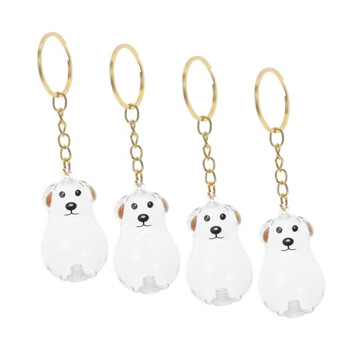Hohopeti 4 Stück Transparenter Hundememorabilien Anhänger Leichter Haustier Haarhalter als Schlüsselanhänger und Taschencharme Tragbar für Alltag und Reise Emotionales Andenken für von Hohopeti