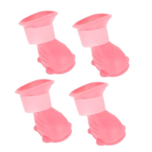 Hohopeti Regenstiefel für Hunde 4 Stück Haustierschuhe wasserdicht Regenstiefel für Hunde Bequeme Outdoor-Schuhe Hohopeti Regenstiefel für Hunde 4 Stück Haustierschuhe wasserdicht Regenstiefel für Hunde Bequeme Outdoor-Schuhe von Hohopeti