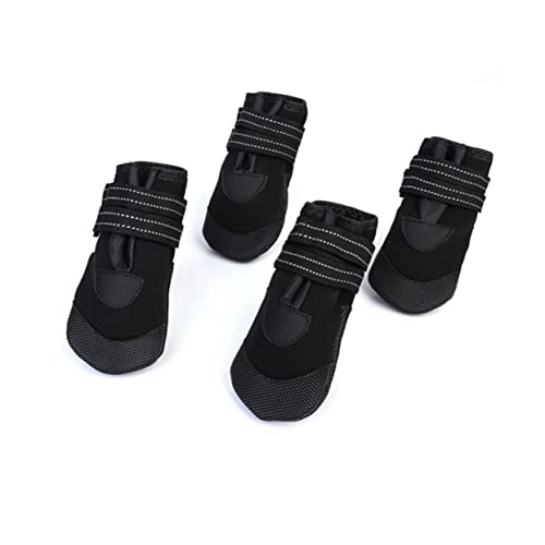 Hohopeti 4 Stück wasserdichte Winterhundeschuhe für Kleine Hunde Reflektierende und rutschfeste Boots Warmhaltende Pfotenschutz Schuhe für und Schwarz Hohopeti 4 Stück wasserdichte Winterhundeschuhe für Kleine Hunde Reflektierende und rutschfeste Boots Warmhaltende Pfotenschutz Schuhe für und Schwarz von Hohopeti