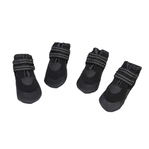 Hohopeti 4 Stück wasserdichte rutschfeste Leucht hunderegenstiefel aus Flexiblem PVC Schützende Pfotenschuhe für Kleine Welpen Regenfest und Bequem bei Feuchtem Hohopeti 4 Stück wasserdichte rutschfeste Leucht hunderegenstiefel aus Flexiblem PVC Schützende Pfotenschuhe für Kleine Welpen Regenfest und Bequem bei Feuchtem von Hohopeti