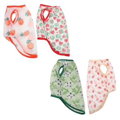 Hohopeti 4 Stücke Teiliges Uv Schutz Hunde Shirt Ärmellose Leichte Hundeweste mit Schnelltrocknendem Atmungsaktivem Material Haustierkleidung für Kleine Hunde und Kätzchen im Frühling und Hohopeti 4 Stücke Teiliges Uv Schutz Hunde Shirt Ärmellose Leichte Hundeweste mit Schnelltrocknendem Atmungsaktivem Material Haustierkleidung für Kleine Hunde und Kätzchen im Frühling und von Hohopeti