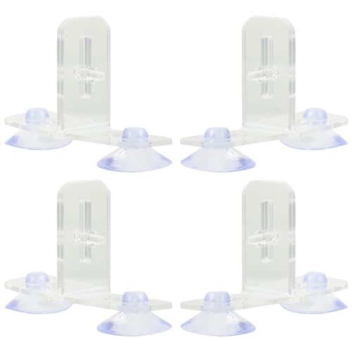 Hohopeti 4Sätze Aquarium Fischtank Trennwand Transparente Sauger Clips für Flexible Isolation und Zucht für Kleine Aquarien und Fischtanks aus Hochwertigem Hohopeti 4Sätze Aquarium Fischtank Trennwand Transparente Sauger Clips für Flexible Isolation und Zucht für Kleine Aquarien und Fischtanks aus Hochwertigem von Hohopeti