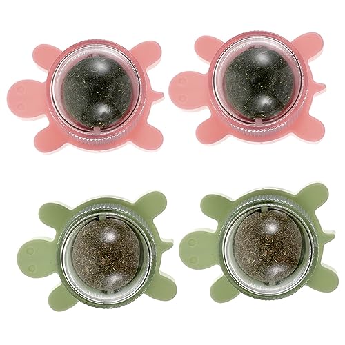 Hohopeti Katzenminze Spielzeug Set 4 Stück Essbare Katzenminze Bälle für Katzen Kätzchen Kauspielzeug Haustier Oral Hohopeti Katzenminze Spielzeug Set 4 Stück Essbare Katzenminze Bälle für Katzen Kätzchen Kauspielzeug Haustier Oral von Hohopeti