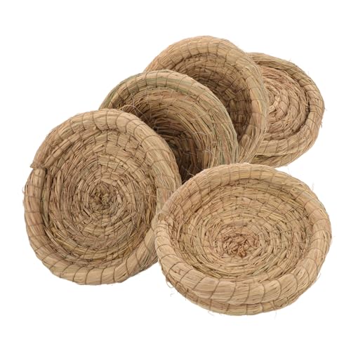 Hohopeti 5 Stück Geflochtenes Stroh Nest für Vögel und Kleintiere Natürliches Schlafnest und Brutplatz Vielseitig für Hühner Kaninchen Tauben im Garten Balkon und Wohnzimmer Geeignet Hohopeti 5 Stück Geflochtenes Stroh Nest für Vögel und Kleintiere Natürliches Schlafnest und Brutplatz Vielseitig für Hühner Kaninchen Tauben im Garten Balkon und Wohnzimmer Geeignet von Hohopeti