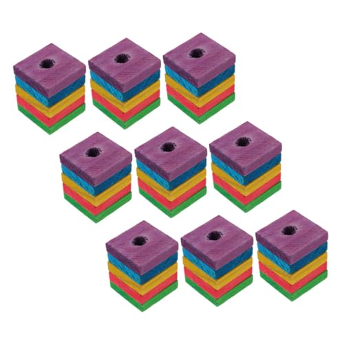 Hohopeti 50 Stück Papageien Holzspäne Spielzeug Holzscheiben Bissspielzeug Haustier Kauspielzeug Papageien Backenzahn Spielzeug Holzblöcke Spielzeug Für Vögel Vogelspielzeug von Hohopeti