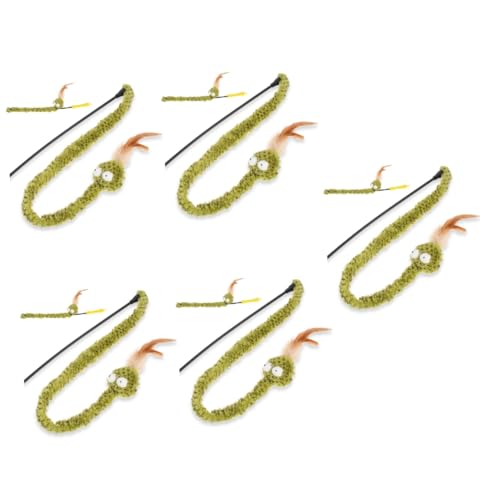 Hohopeti 5St Snake-Teaser-Stick Interaktiver Katzen-Teaser-Zauberstab Laufspielzeug für Katzen cat Toys Katzen Wellness Katze neckender Zauberstab Interaktiver Teaser-Zauberstab Gummi Hohopeti 5St Snake-Teaser-Stick Interaktiver Katzen-Teaser-Zauberstab Laufspielzeug für Katzen cat Toys Katzen Wellness Katze neckender Zauberstab Interaktiver Teaser-Zauberstab Gummi von Hohopeti