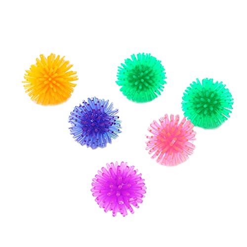 Hohopeti 5pcs Cat Prickly Ball Toy Ball Pets Scratching Toy Pet Squeaky Chewing Balls Dog Chew Toys Cat Kick Toys Motion Sisal Toys Puppy Biting Toy Cat Chew Toys Cat Ball Plastic Spherical von Hohopeti