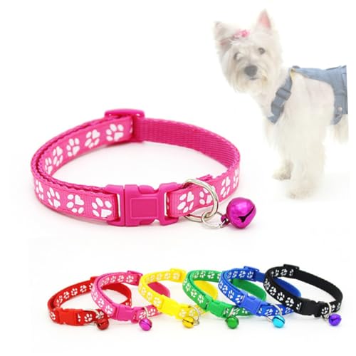 Hohopeti Farben Einstellbares Sicherheitsglocken- Für Haustiere Und Hundehalsband Mit Pfotenmotiv Teiliges Hohopeti Farben Einstellbares Sicherheitsglocken- Für Haustiere Und Hundehalsband Mit Pfotenmotiv Teiliges von Hohopeti