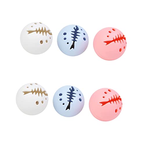 Hohopeti 6 STK Ballspielzeug für Katzen Federball Leuchtend beleuchtete Kugeln cat Spielzeug glowballs Laufrad für Katzen Kätzchen Indoor-Spielzeug Katze Glocke Spielzeug Pet-Ball-Spielzeug Hohopeti 6 STK Ballspielzeug für Katzen Federball Leuchtend beleuchtete Kugeln cat Spielzeug glowballs Laufrad für Katzen Kätzchen Indoor-Spielzeug Katze Glocke Spielzeug Pet-Ball-Spielzeug von Hohopeti