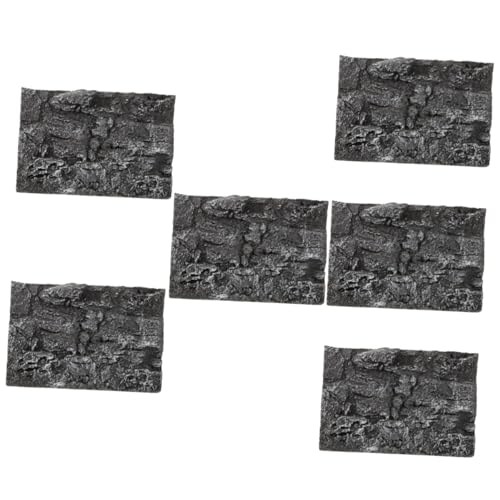Hohopeti 6 Stücke 3D Reptil Tank Hintergrund Rock Lebensraum Aquarium Schlange Tank Kunst von Hohopeti
