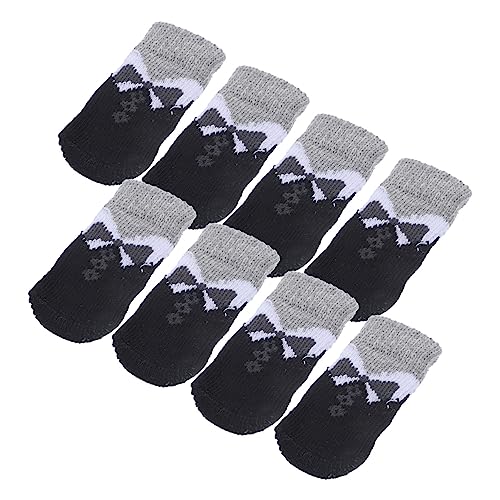 Hohopeti 8 Stück Teiliges rutschfeste Haustier Socken mit Warmem Elastischem Material für Kleine bis Große Hunde und Katzen Schützt Pfoten und Böden für Drinnen im Herbst und Winter Hohopeti 8 Stück Teiliges rutschfeste Haustier Socken mit Warmem Elastischem Material für Kleine bis Große Hunde und Katzen Schützt Pfoten und Böden für Drinnen im Herbst und Winter von Hohopeti