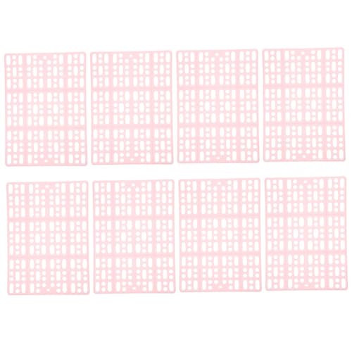 Hohopeti 8 Stück Teiliges rutschfeste Käfigmatten für Kleintiere mit Lochdesign Strapazierfähige und Sichere Bodenmatten für Hasen und Haustierkäfige Vielseitig für Wohnzimmer Bad und von Hohopeti