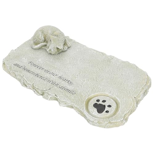 Hohopeti Adorable Katzen Gedenkstein aus Langlebigem Resin Wetterfestes Tiergrab Ornament für Garten und Zuhause Tröstendes DIY Katzen Grabstein zur Erinnerung an Geliebte Haustiere Hohopeti Adorable Katzen Gedenkstein aus Langlebigem Resin Wetterfestes Tiergrab Ornament für Garten und Zuhause Tröstendes DIY Katzen Grabstein zur Erinnerung an Geliebte Haustiere von Hohopeti