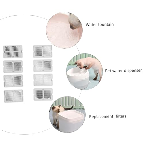Hohopeti Aktivkohle filterpatrone für Haustier Trinkbrunnen Ersatzfilter mit Kokosnuss aktivkohle Entfernt Haare und Verunreinigungen Verbessert Wasserqualität für Katzen von Hohopeti