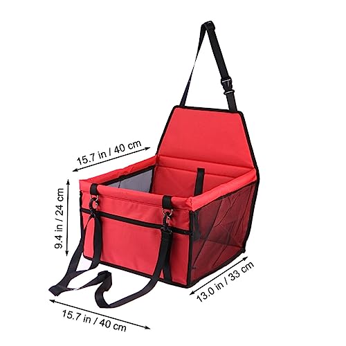 Hohopeti Atmungsaktiver Wasserdichter Pet Car Bed mit Verstärkten Stützstäben Atmungsaktive Mesh haustiertragetasche für Katzen und Hunde Sicherer Autositzbezug Verstellbare Gurte Hohopeti Atmungsaktiver Wasserdichter Pet Car Bed mit Verstärkten Stützstäben Atmungsaktive Mesh haustiertragetasche für Katzen und Hunde Sicherer Autositzbezug Verstellbare Gurte von Hohopeti