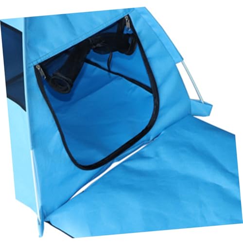 Hohopeti Atmungsaktives Faltbares Haustierzelt aus Strapazierfähigem Material Outdoor Hundezelt mit Großem Eingang für Sommer und Kleine Hunde und Katzen Blau von Hohopeti