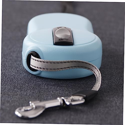Hohopeti Automatische Ausziehbare Hundeleine mit Reflektierendem Design Reißfest und Tragbar für Hunde und Welpentraining Bequem Am Gürtel Tragbar Sky Blau von Hohopeti